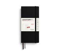 LEUCHTTURM1917 Week to View Diary & Notebook 2027, Wallet, Black, Dotted | Hardcover, English edition, 7 days + notes page per week, 144 pages, 80 gsm acid-free, 2 ribbon bookmarks