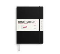 LEUCHTTURM1917 Weekly Calendar 2027 A4+ (Master) with Notebook - Diary German, Black, January-December 2027, Week to View Left + Note Page Right