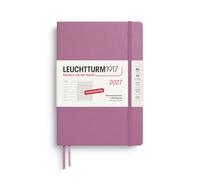LEUCHTTURM1917 Weekly Calendar 2027 Medium (A5) with Notebook - Diary German, Dusty Rose, January-December 2027, Weekly Overview Left + Note Page Right