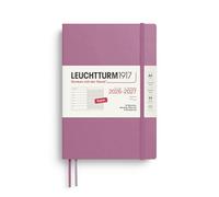 LEUCHTTURM1917 - Weekly Planner and Notebook Softcover Medium A5, 18-month, July 2026 - December 2027, English, Dusty Rose