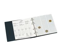 Leuchturm NUMIS coin album with 5 coin covers for different sised coins Collecting album for money pieces with Ø 44, 34, 25, 17 mm