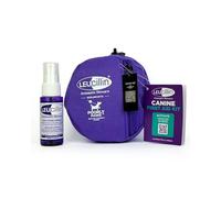 Leucillin Dog First Aid Kit & 30ml Leucillin Antiseptic Spray - Travel Size Mini First Aid Kit for Dogs, Ideal for Walking, Camping, Cars, Paw Emergency, Cats and All Other Pets