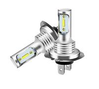 Leudgh H7 LED Headlight Bulb Kit 12V 6000K 8000LM 55W High Beam 2-Pack | High brightness 8000LM, 55W, 6000K white beam-save vs while delivering 50k hour life and reliable performance.