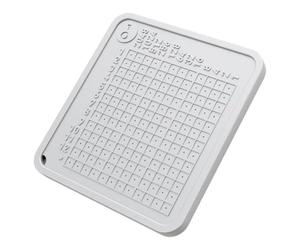 Leudgh Seed Phrase Plate Titanium with Dot Reading for 24 Words | Dot-precise word indexing lets you recover 24 BIP39 phrases from simple dot totals, housed in titanium.