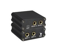 Leudgh Wireless Microphone Suppressor 2-in-2-out, Anti-Howling, 14dB Gain | Kit includes 1 suppressor and 1 charging cable, so ready for immediate use, the compact unit fits your existing mic setup.