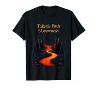 Leukemia Awareness Hopeful Path September Ribbon Trail T-Shirt