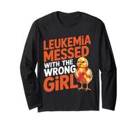 Leukemia Awareness Messed with The Wrong Girl Support Outfit Long Sleeve T-Shirt