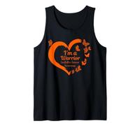 Leukemia Cancer Awareness Heart Brave Strong Women Warrior Tank Top