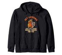 Leukemia cancer warrior Blood Cancer Zip Hoodie