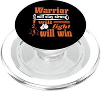 Leukemia Cancer Warrior I Will Stay Strong I Will Fight PopSockets PopGrip for MagSafe
