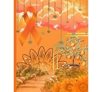 Leukemia Journal - Orange Ribbon Support Journal for Fighters, Survivors & Caregivers: 150 Lined Pages, Cream Paper, 7.5" x 9.25", Glossy Paperback