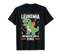 Leukemia No Match For A Dino - Dinosaur Leukemia Lymphoma T-Shirt