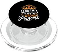 Leukemia Picked The Wrong Princess PopSockets PopGrip for MagSafe
