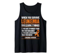 Leukemia Survivor Blood Cancer Tank Top