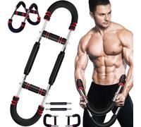LeuKoles Twister Arm Trainer - Adjustable Chest & Arm Training Device (30-50 kg / 70-110 lb), Portable Power Twister Bar with Removable Design - Fitness Exercises Anywhere