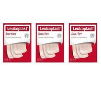 Leukoplast Barrier Wound Dressing - Waterproof Breathable First Aid Plasters for Cuts & Blisters on Fingers, Toes, Heels - 30 PCs (x3 Pack)