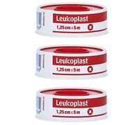 Leukoplast Classic Dressing Fixation Tape - High Adhesive Medical Tape to Fix Wound Dressings in Place - 3 x 5m x 1.25cm Tape Roll