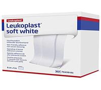 LEUKOPLAST Plasters Soft White 6 cm x 5 m, Black, Standard