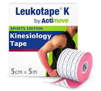 Leukotape K by Actimove Sports Edition Kinesiology Tape, 5cm x 5m1 Roll