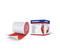 Leukotape K Kinesiology Tape for Muscle Support and Pain Relief, 7.5cm x 5m, Red, 1 Roll