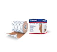 Leukotape K Kinesiology Tape - Water-Repellent, Skin-Friendly, Stays in Place for up to 9 Days - 7.5 cm x 5 m, Tan, 1 Roll