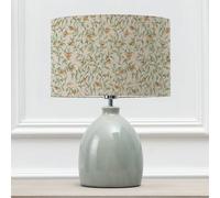 Leura Duck Egg Table Lamp & Aura Eva Moss Shade Voyage Maison Bottle Green One Size