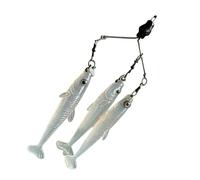 Leurres De Pêche En Eau Salée, Leurre Nageur Souple Simulation Dense De Poi,Appât De Pêche Réaliste Avec Queue En T - Pour Mer Profonde Eau Salée Crappie Brochet Bateau Surf Inshore Offshore Etang
