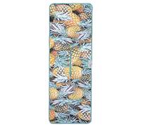 LEUS Golf ECO Towel - Quick-Drying Recycled Microfiber Cloth with Center Slit for Hanging Over Clubs - Pineapple Paradise - 39" x 14"