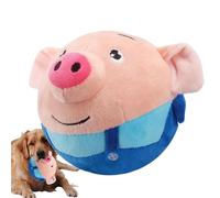 LEVABE Active Moving Pet Plush Toy - Talking Singing Soft Plush Animal Toy, Dog Training Ball, Bite-Resistant