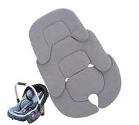 LEVABE Baby Pram Liner Car Seat Insert Pushchair Seat Liner Newborn Seat Liner Reversible Plush & Mesh Seat Cushion for Stroller Baby High Chair Bassinet