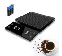 LEVADA PLUS Multifunctional Coffee Scales and Kitchen Scales with Timer - 3kg / 0.1g High Precision - Suitable for Spilled Coffee, Filtered Espresso and Kitchen (Battery Included)