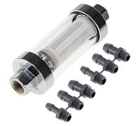 LEVANLIGHT 1PCS Universal 3/8" 1/4" 5/16" Fittings Chrome Gas Glass Reusable Inline Fuel Filters 6mm 8mm 10mm Filter 9706