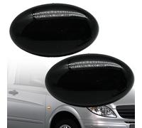 LEVANLIGHT 2PCS Black Smoked Lens Side Indicator Amber LED Marker Repeater Light For MB W168 Citan 415 Vito V-Class W639 W447 Fortwo 450