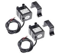 LEVANLIGHT 2Pcs Water Pump 240L/H DC 12V 4.2W Micro Brushless Pump 3M Pumping Head Ultra Quiet Water Pump for Pool Aquarium Fish Tank