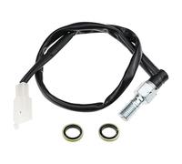 LEVANLIGHT Hydraulic Brake Switch Hydraulic Brake Light Pressure Switch Universal Motorcycle Rear Set Hydraulic Brake Light Switch with Washers Universal Bolt for Motorbike Scooter Moped (Curved)