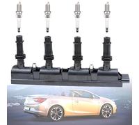 LEVANLIGHT Ignition Coil & Spark Plug Pack Replacement Fit for Op el Ast ra Co rsa Insig nia Me riva Mok ka Ada m Za fira Chevro let Av eo Cru ze 1.2L 1.4L Replace#