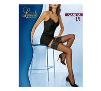 LEVANTE women's hold-up stockings 15 den with lace ruffle item VANITA 15 SELF-RE