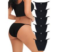 LEVAO Cotton Underwear for Women, Lace Cut Out String Bikini Panties S-3XL