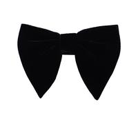LEVAO Men's Velvet Vintage Bow Tie Tuxedo Big Bowtie, Black, One size