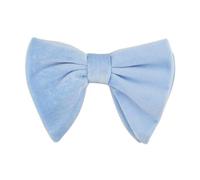 LEVAO Men's Velvet Vintage Bow Tie Tuxedo Big Bowtie, Light Blue, One size