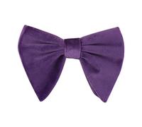 LEVAO Men's Velvet Vintage Bow Tie Tuxedo Big Bowtie, Light Purple, One size