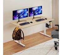 Levede 160 cmElectric Standing Desk Height Adjustable Memory Control in Light Oak Levede Light Oak