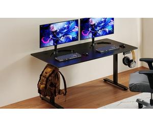 Levede 160 x 80 cm Electric Standing Desk with 3 Memory Presets: Black
