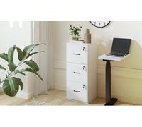 Levede 3 Drawer Vertical File Cabinet with Locks