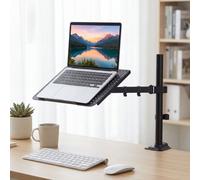 Levede Adjustable Single Monitor Arm Desk Mount For 13-32 Inch Screen,black