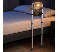 Levede Adjustable Steel Bed Rail Bed Assist Handle With Led Sensor Light