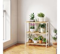 Levede Bamboo Storage Shelf 3-Tier Organiser Shelving Unit Stand Shoe Rack
