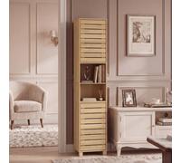 Levede Bathroom Storage Cabinet Hallway Tall Cupboard Adjustable Shelf Oak
