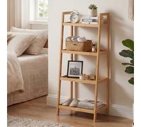 Levede Bathroom Storage Shelves 4 Tier Rack Corner Bathroom Kitchen Bamboo