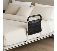 Levede Bed Rails Adjustable Storage Pocket Assist Support Side Railings